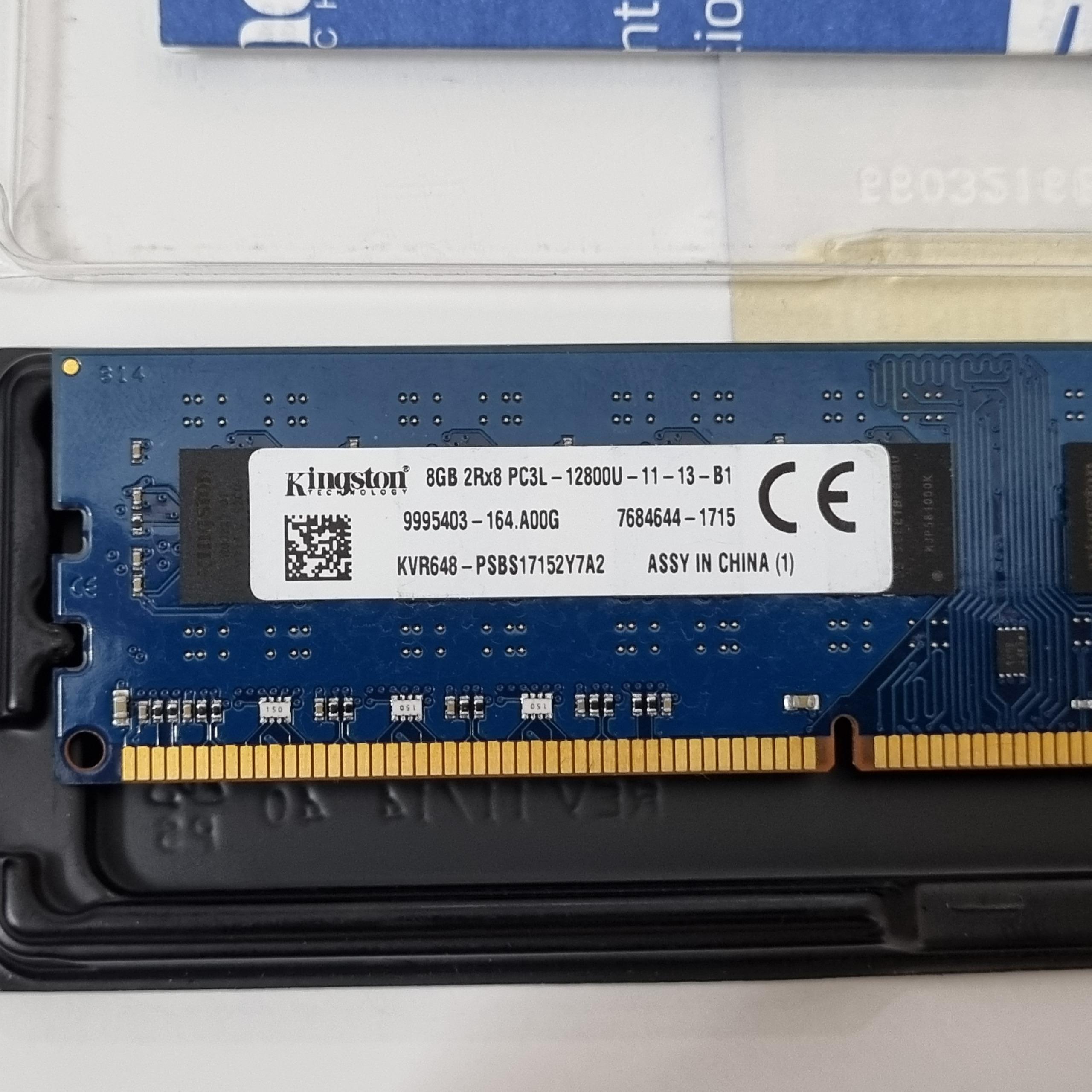 رم 8 گیگ DDR3 کینگستون باس 1600