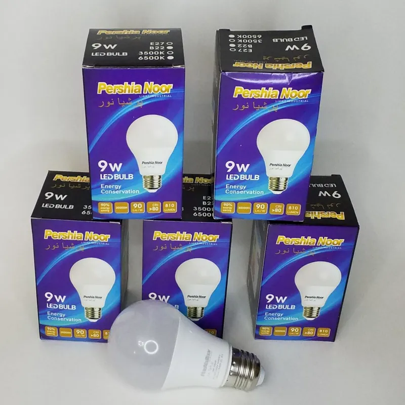 5 عدد لامپ آفتابی 9 وات