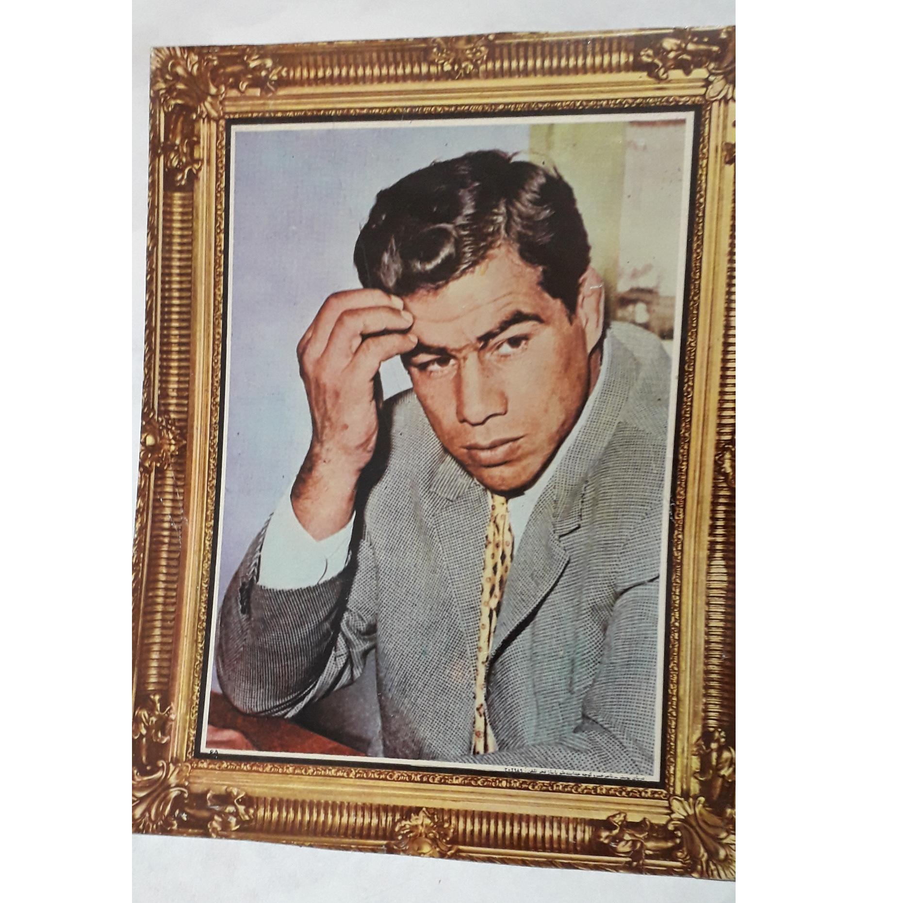 پوستر قدیمی جهان پهلوان تختی چاپ قدیم