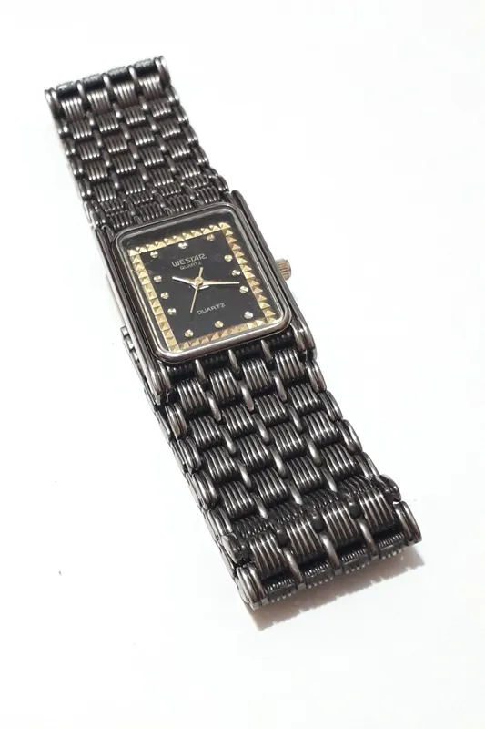 ساعت مچی مردانه وستار بند پهن حصیری