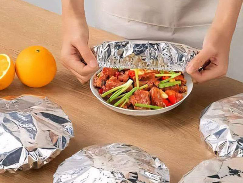 درپوش فویلی کش دار بسته 10 عددی