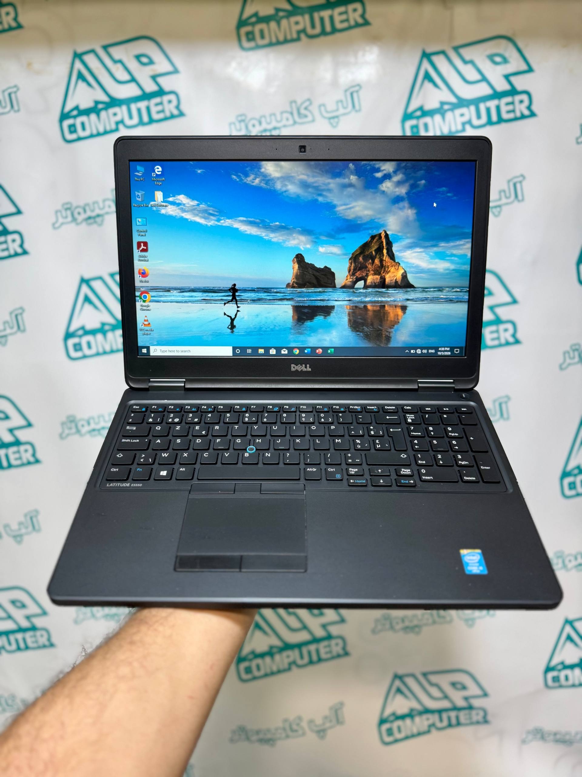 لپ تاپ خوش قیمت حسابداری فول کیبورد Dell 5550