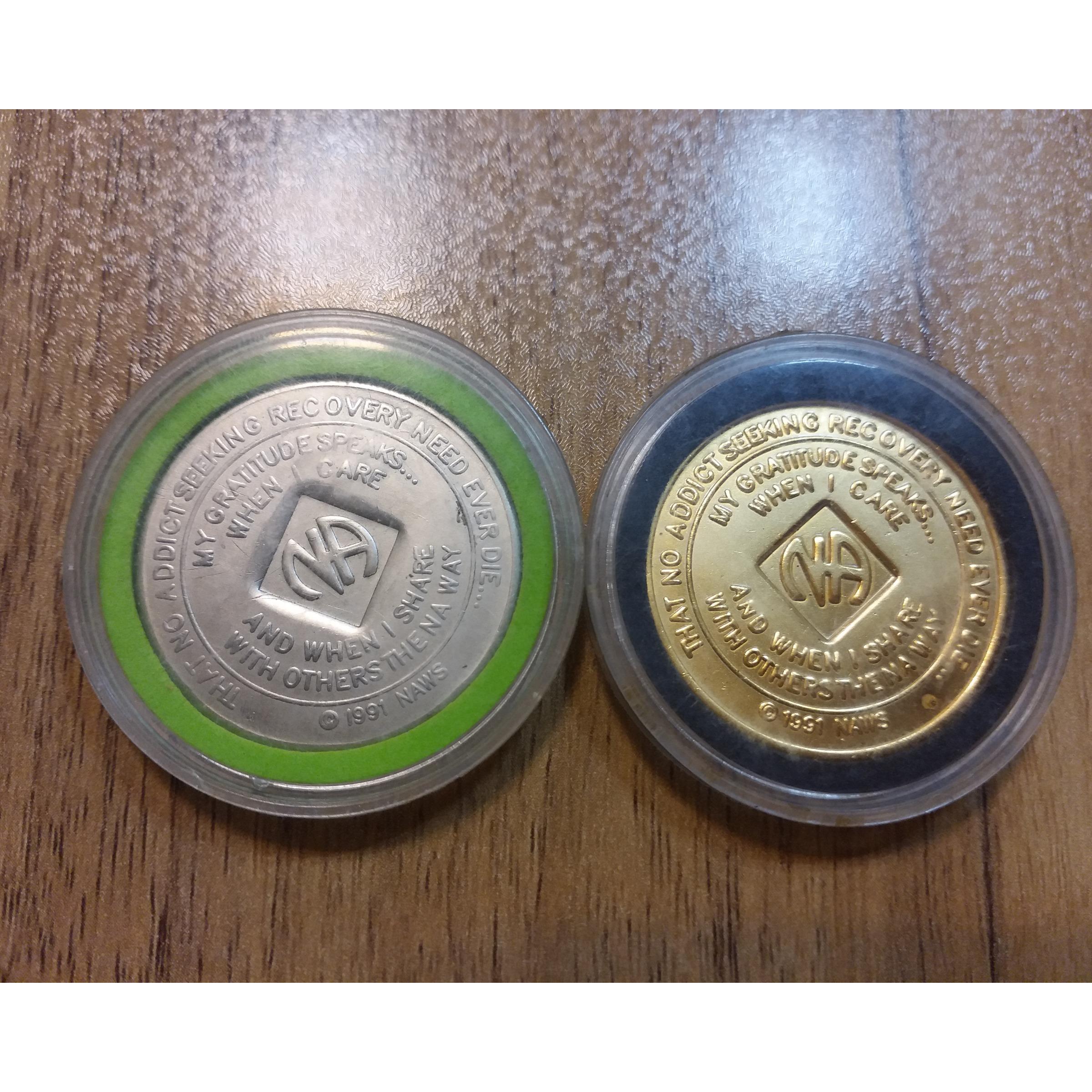 مدال ترک  اعتیاد اصل طلایی و نقره ای