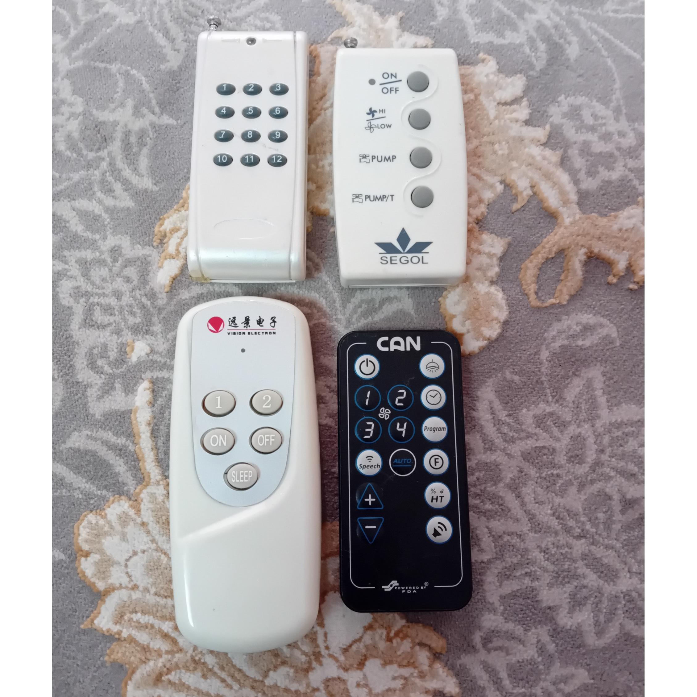 مجموعه ریموت کنترل پنکه رومیزی