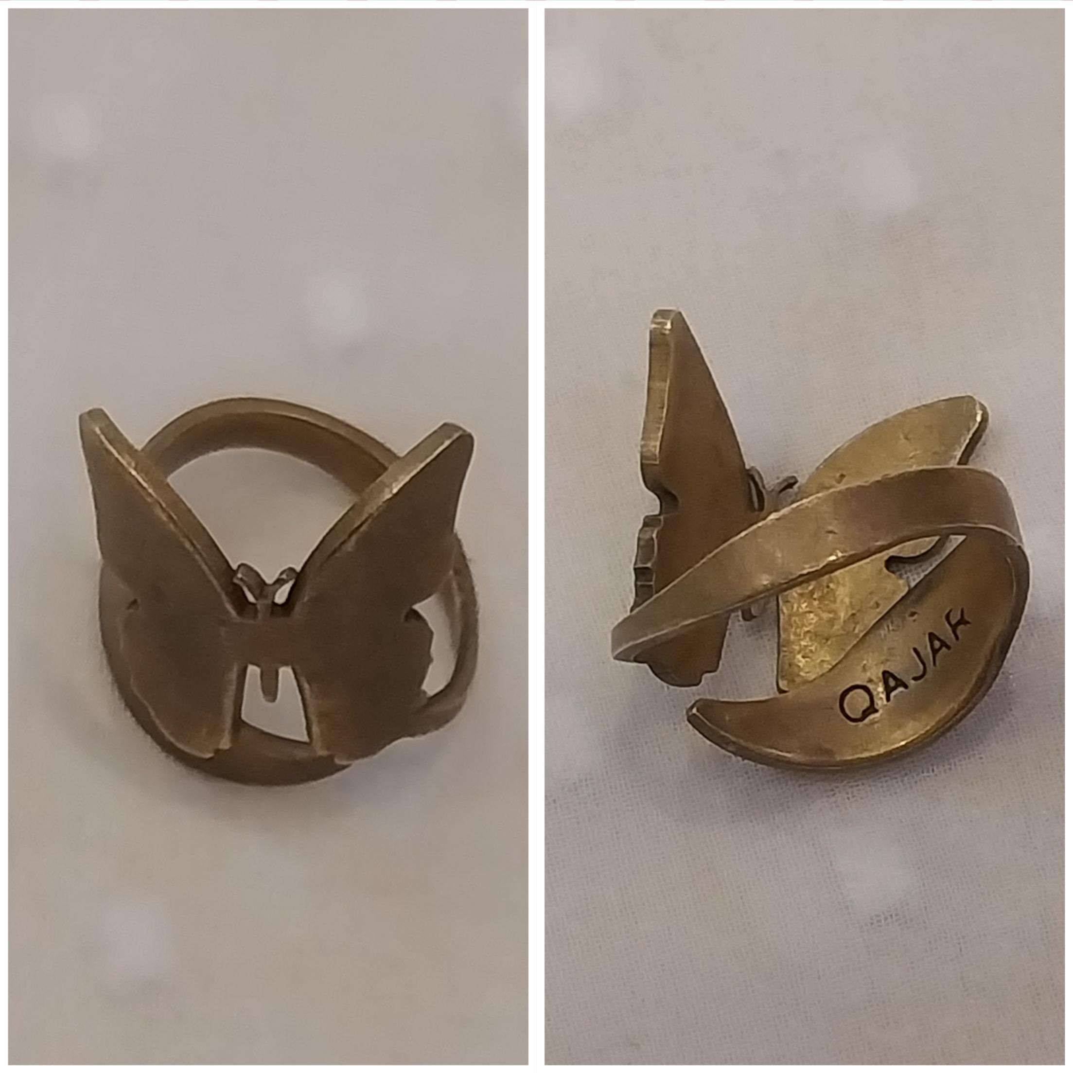 انگشتر طرح پروانه توضیحات