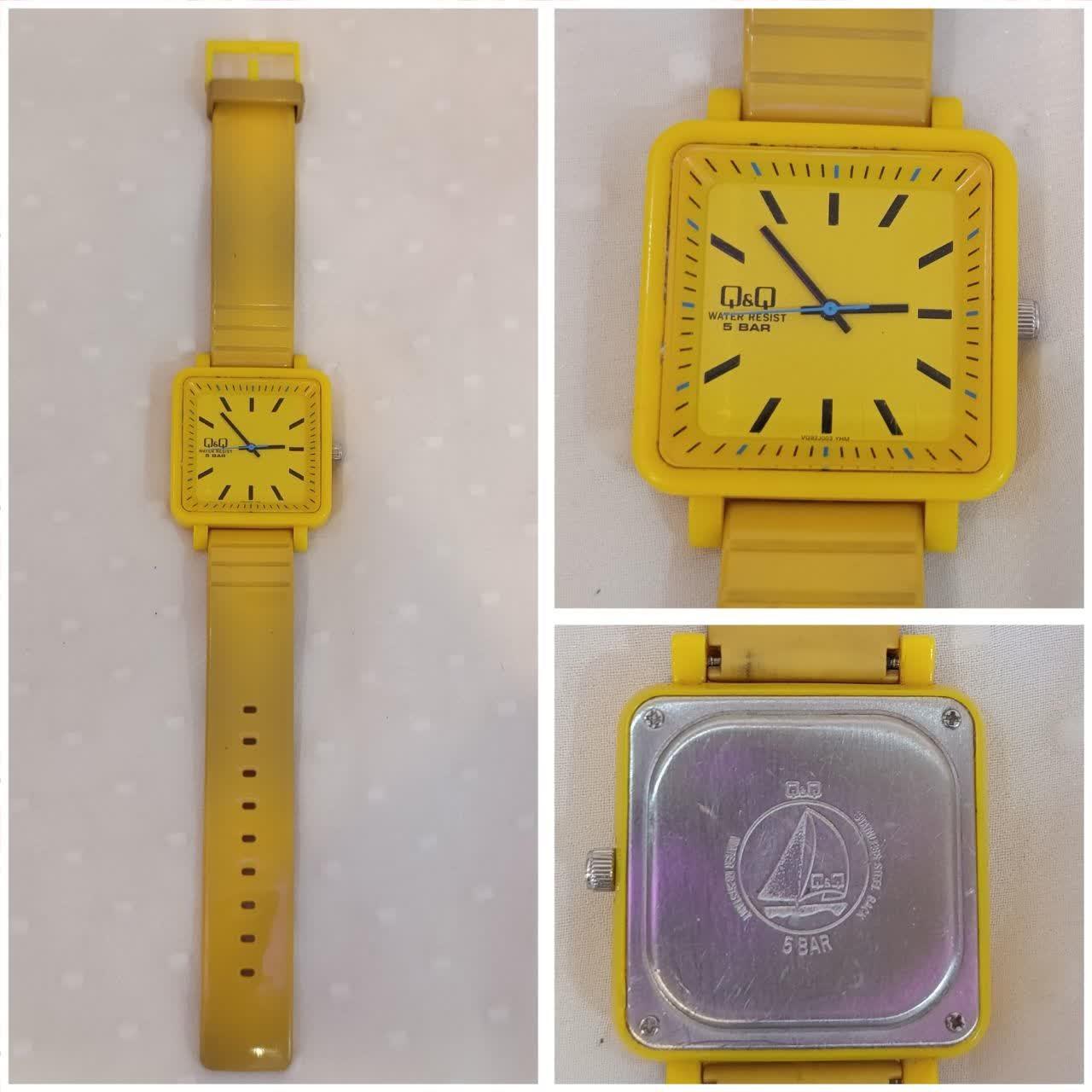 ساعت مچی کیو اند کیو اصل باتری نداره توضیحات