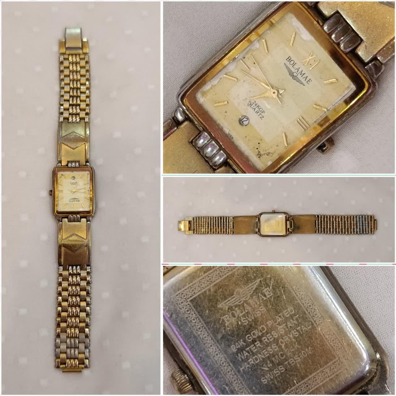 ساعت زیبا سوئیسی موتور ژاپن باتری نداره