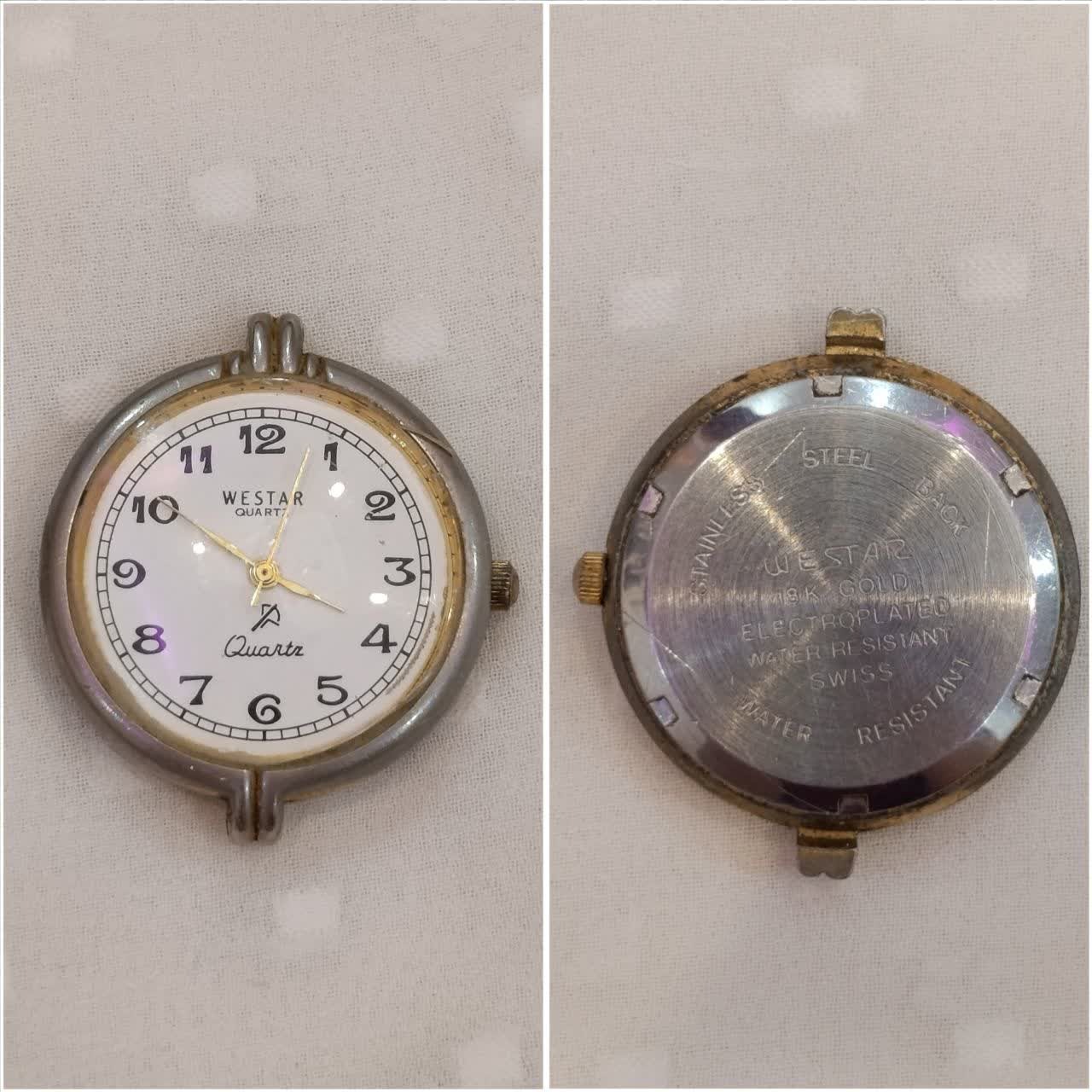 ساعت سوئیسی موتور ژاپن بند و باتری ندارد