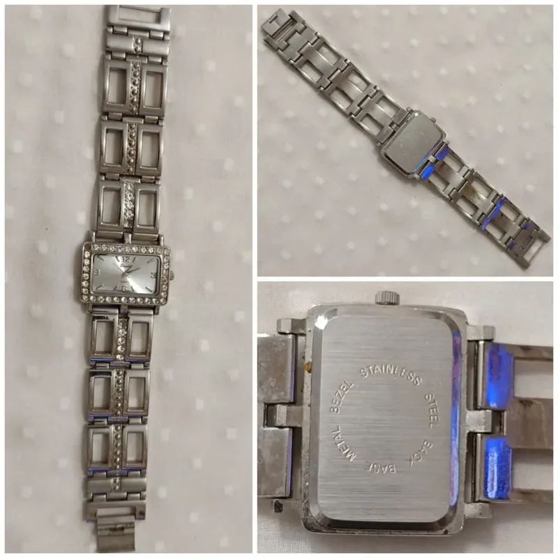 ساعت مچی نگین دار ژاپنی باتری نداره .توضیحات دارد