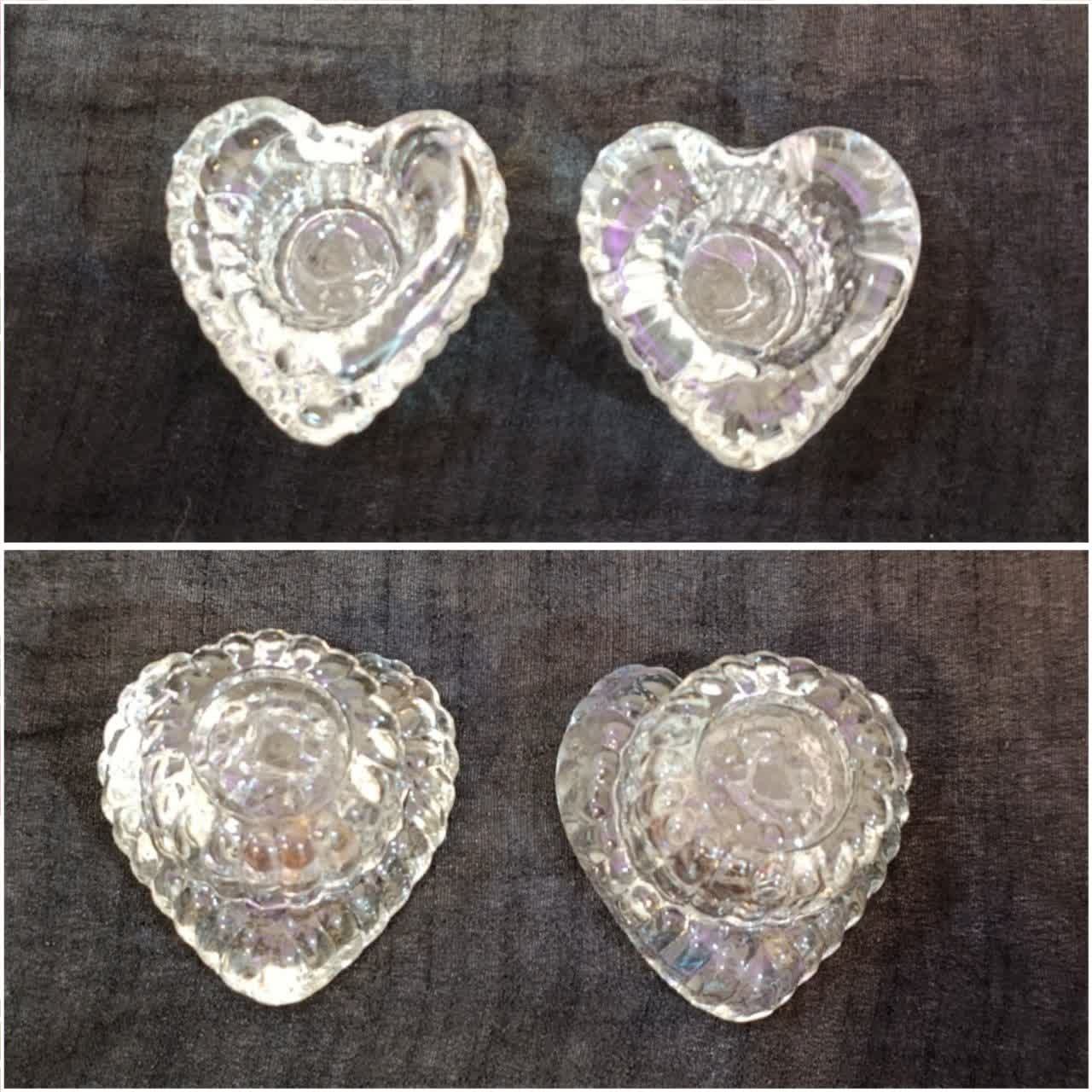 2 عدد جا شمعی زیبا شیشه ای توضیحات