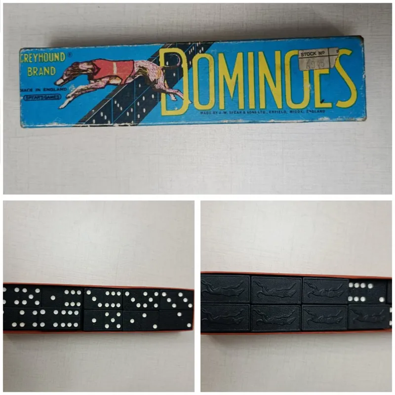 دومینو قدیمی انگلیسی 27 عددمهره داره 1960