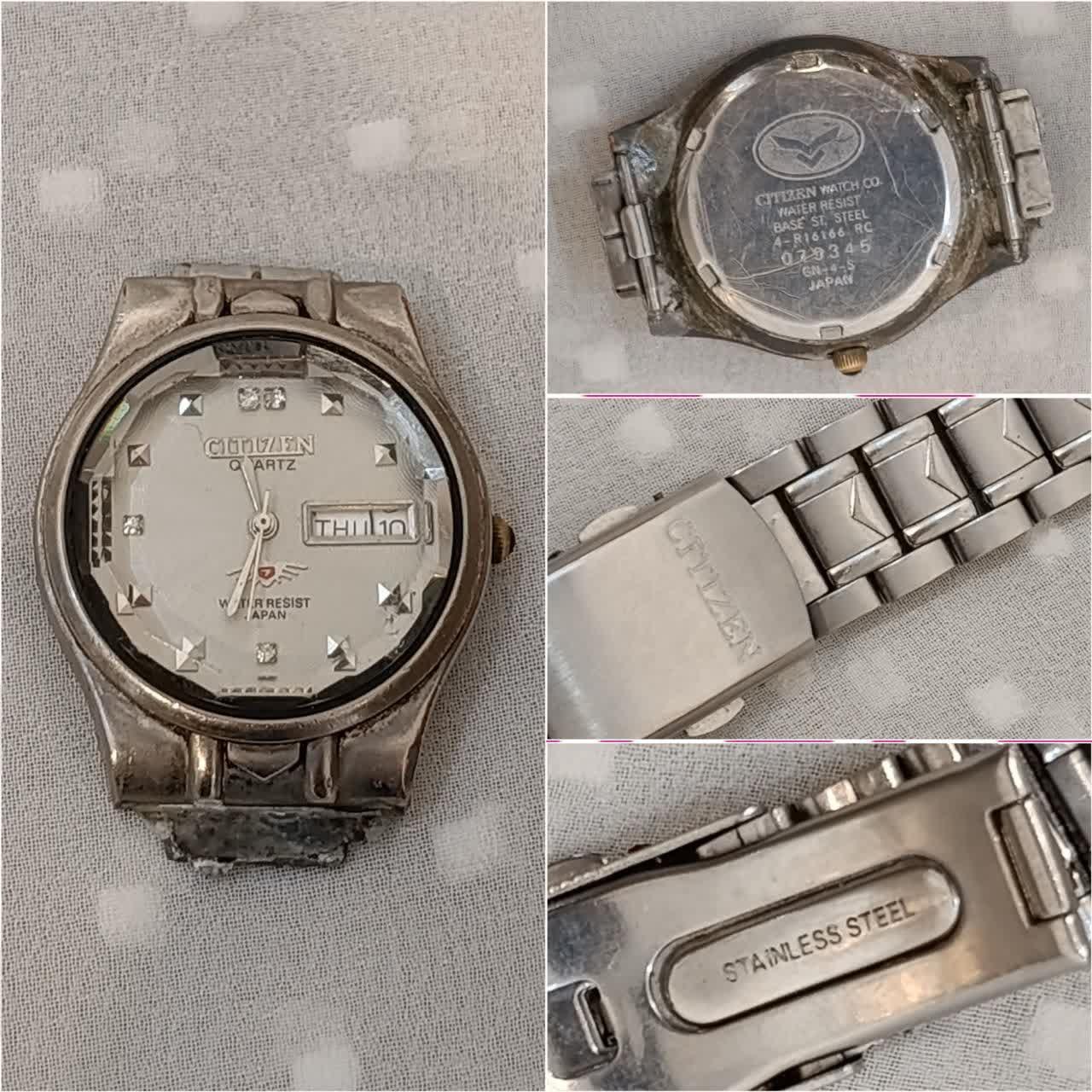 ساعت سیتیزن سالم بندش کنده شده توضیحات