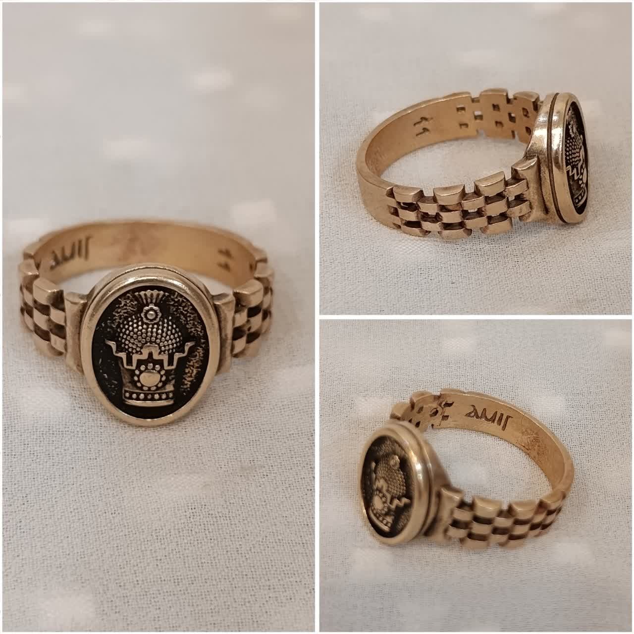 انگشتر تاج طلا روس توضیحات