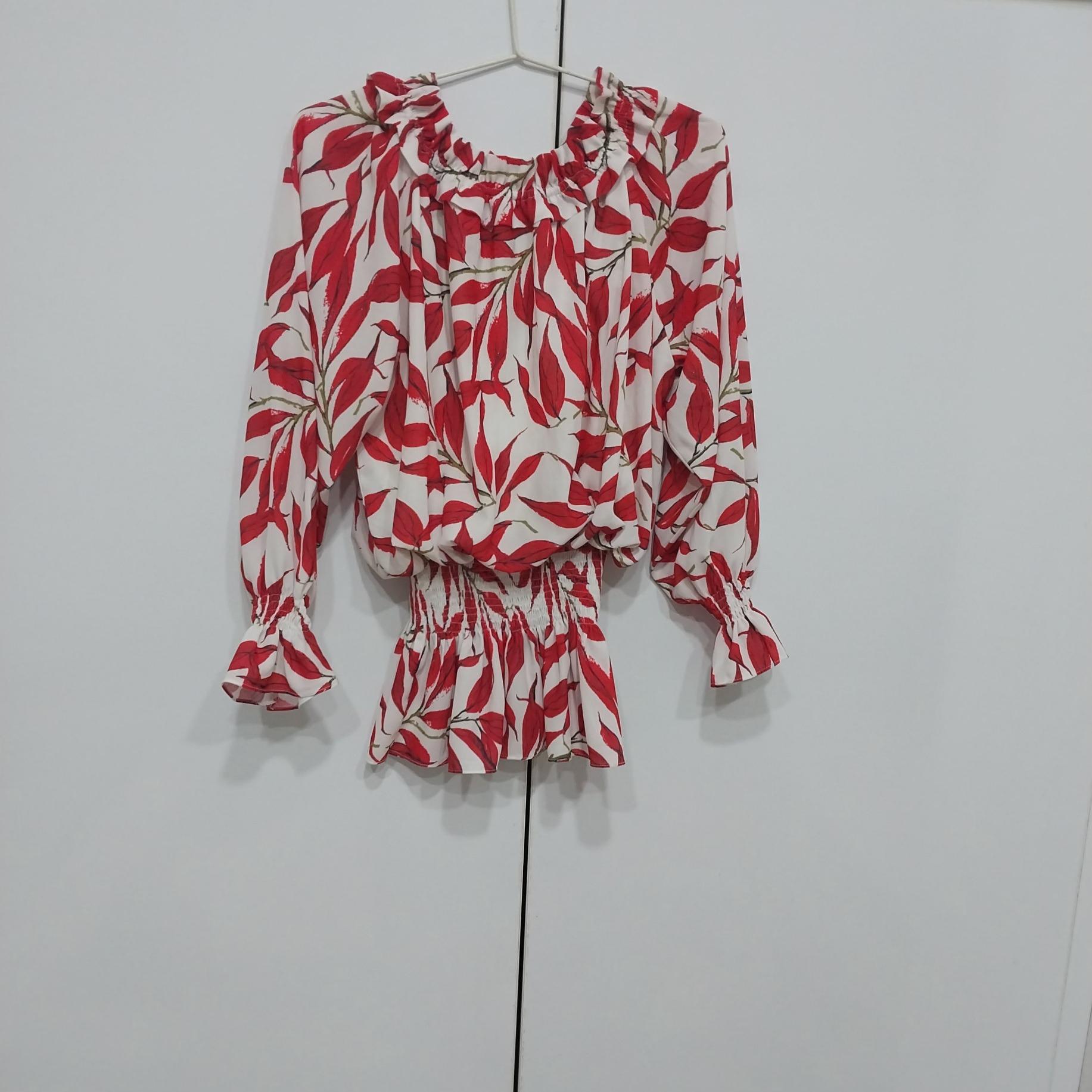 شومیز کرپ کمر کش زنانه