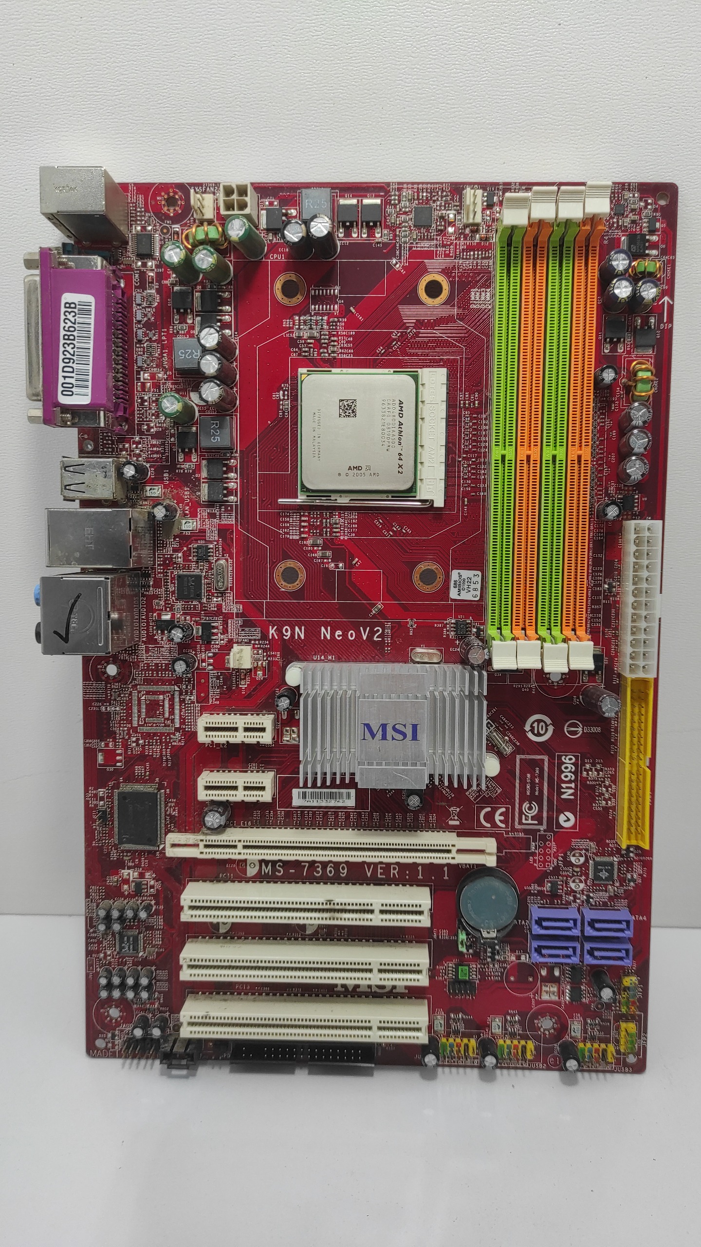 مادربرد حرفه ای MSI K9N Neo V2 بهمراه سی پو