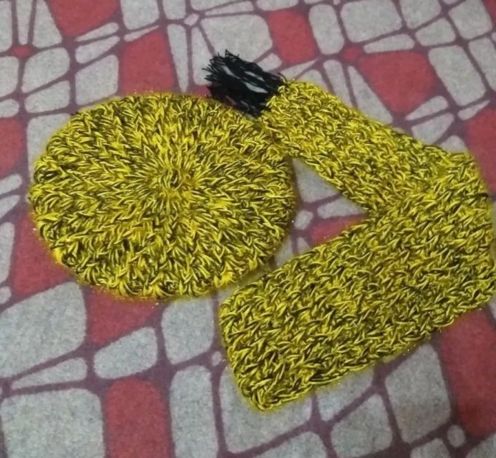 شال وکلاه بافت ضخیم