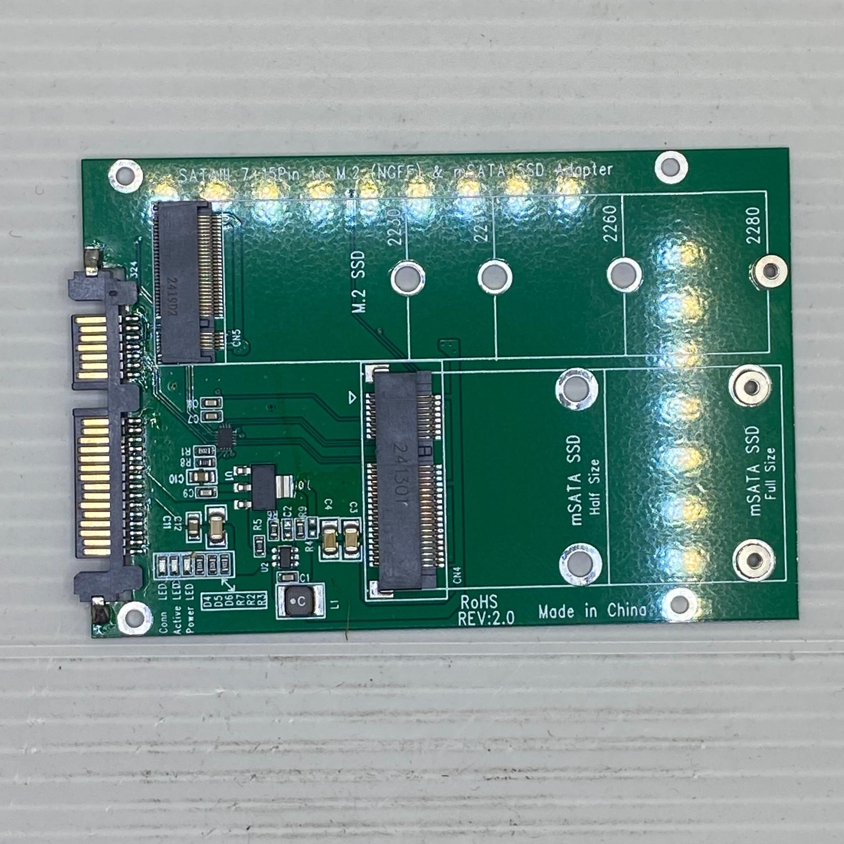 SSD M.2 NGFF-MSATA To HDD SATA 2.5 Inch