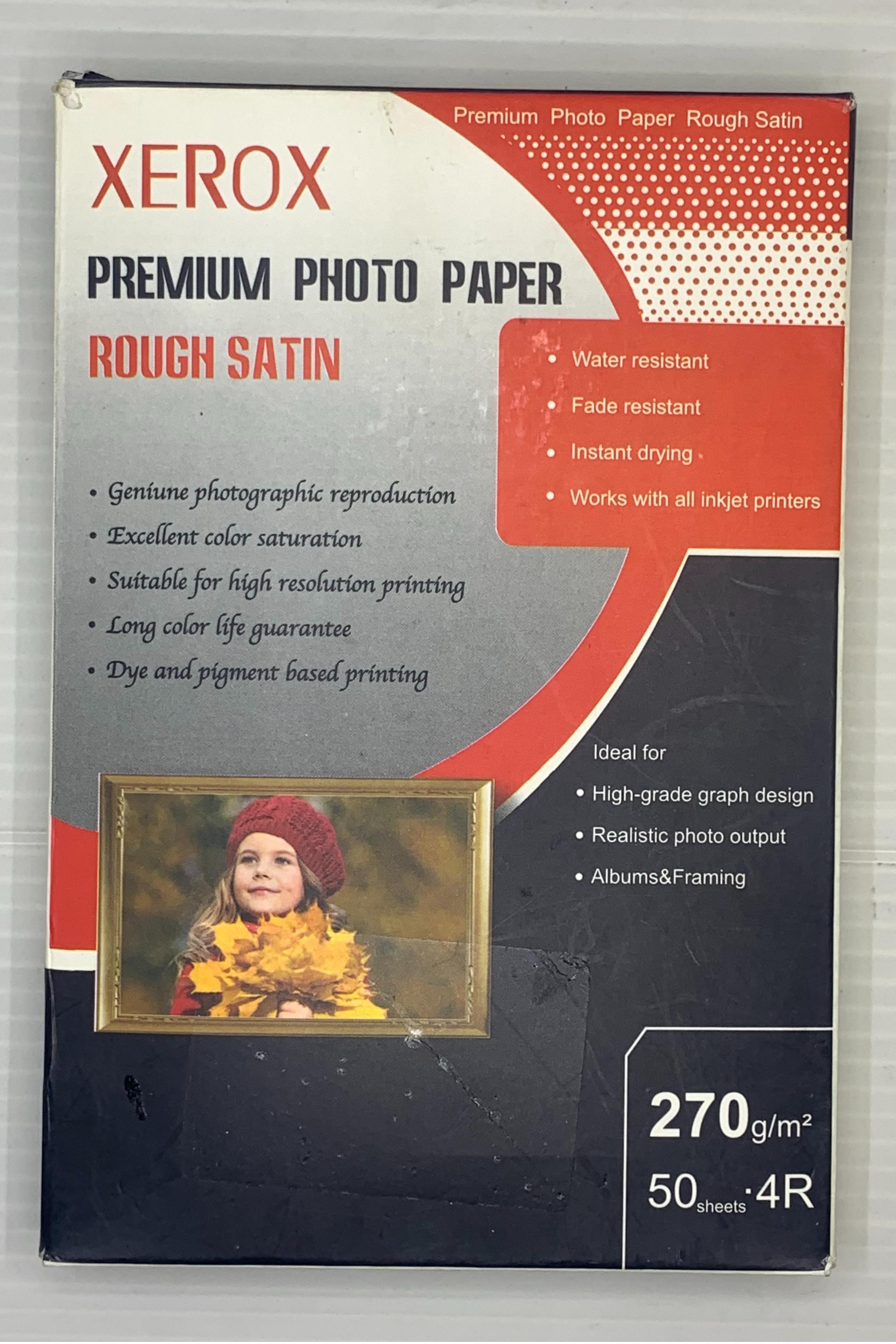 کاغذ عکس زیراکس مدل Rough Satin سایز A6