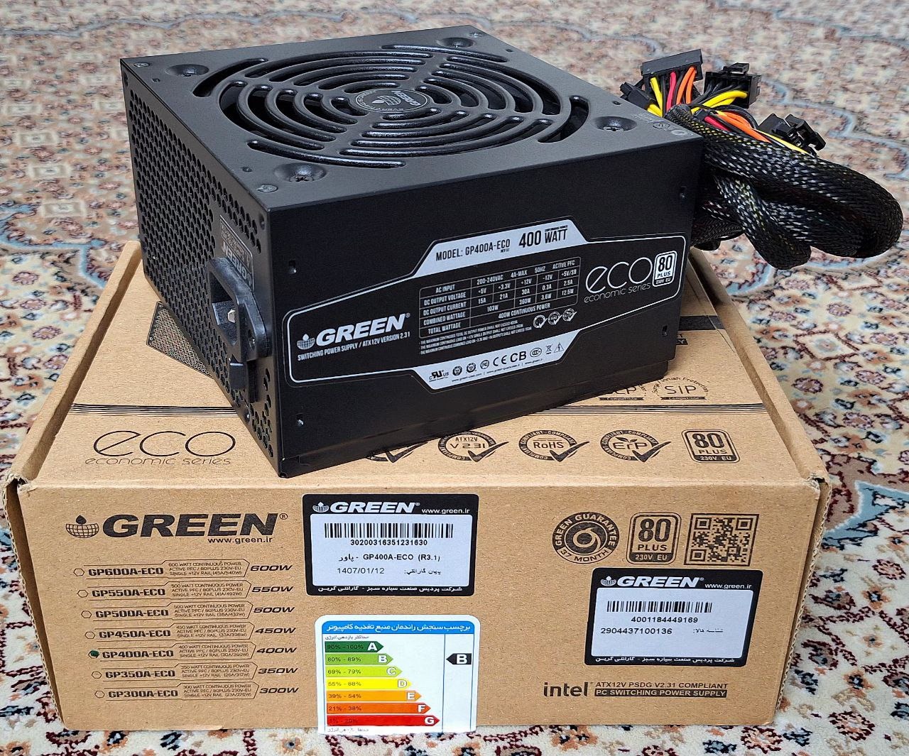 پاور 400 وات گرین نو