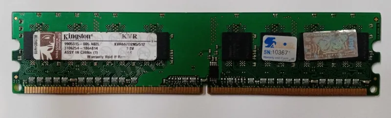 رم کامپیوتر 512 مگابایت / DDR2
