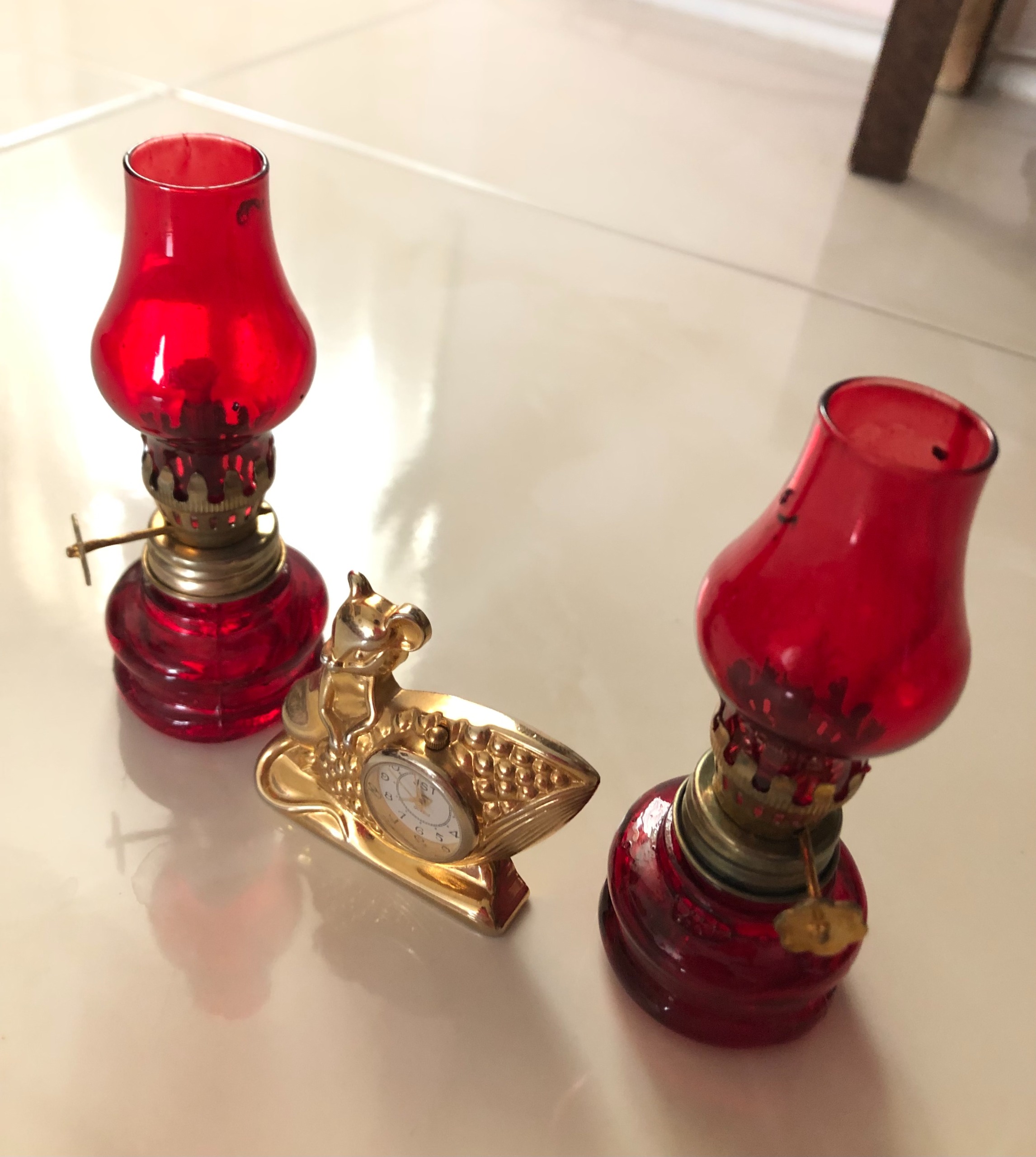 چراغ موشی کوچک ساعت