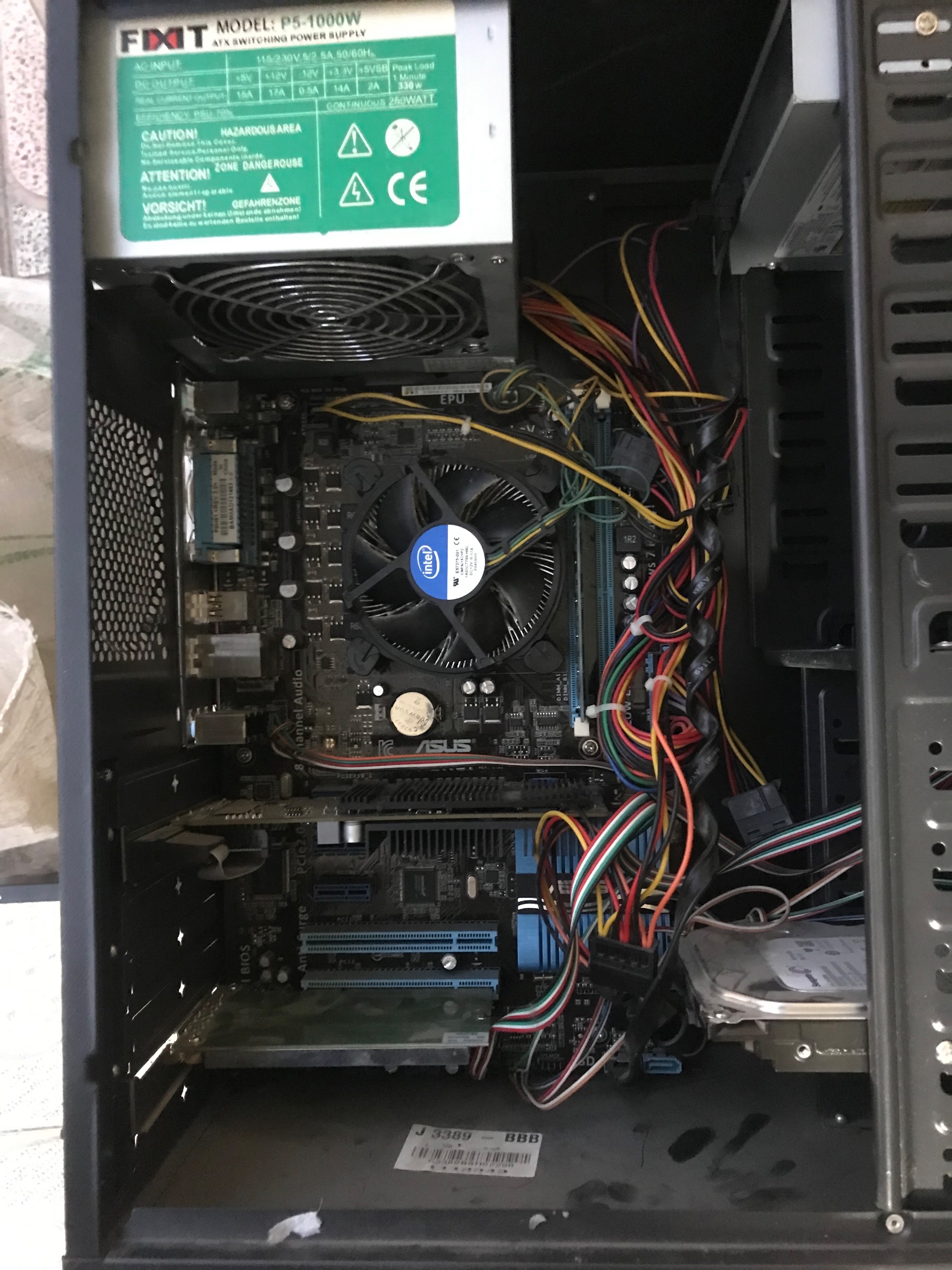 کیس کامل سوکت 1155 ایسوس مادربرد