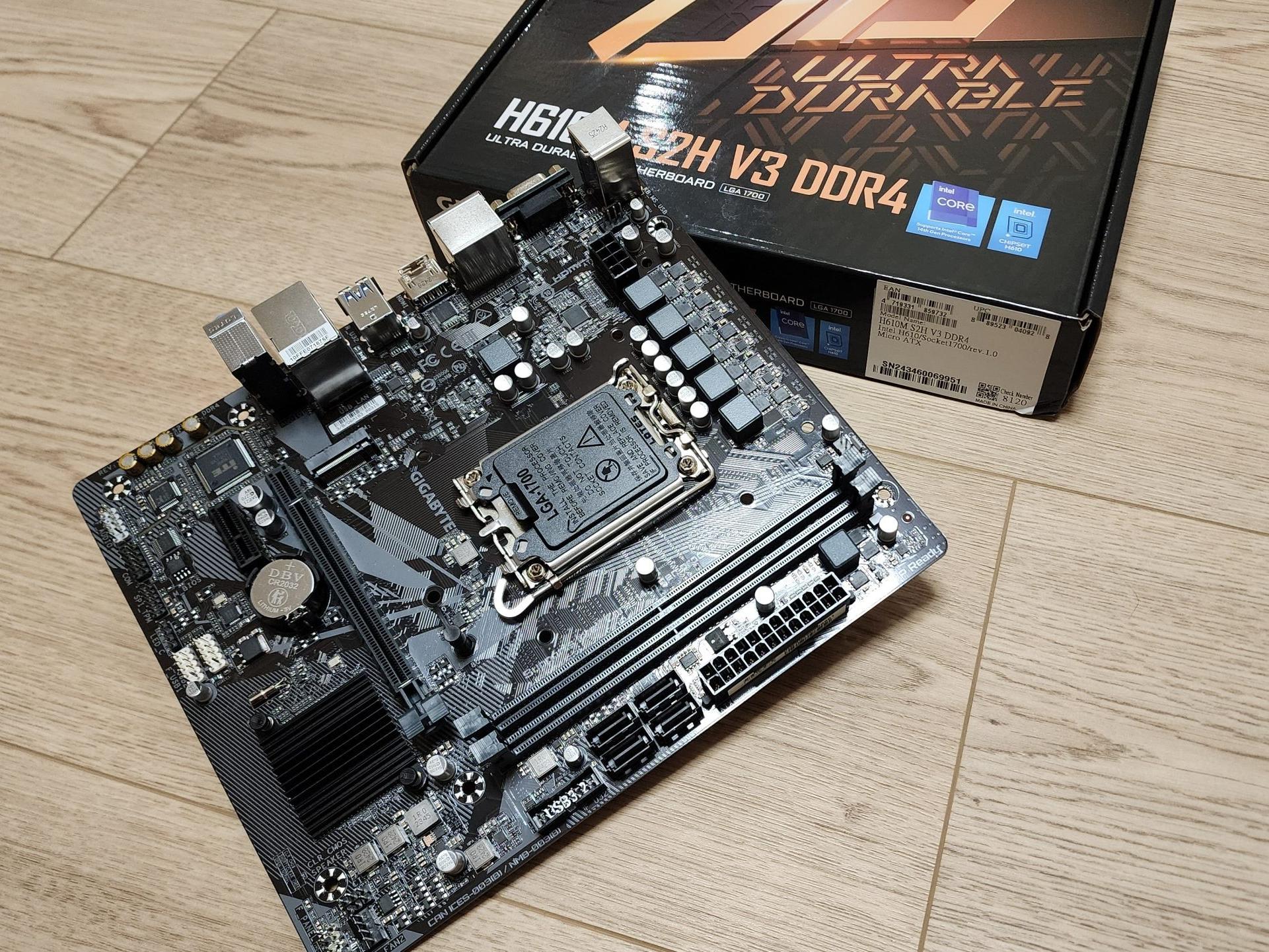 مادربرد h610  پردازنده 12100f