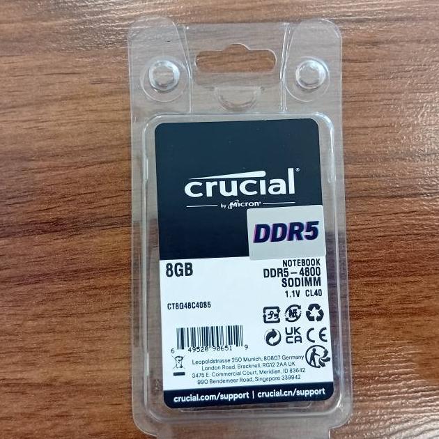 رم کروشیال 4800 مگاهرتز DDR5 حافظه 8 گیگابایت