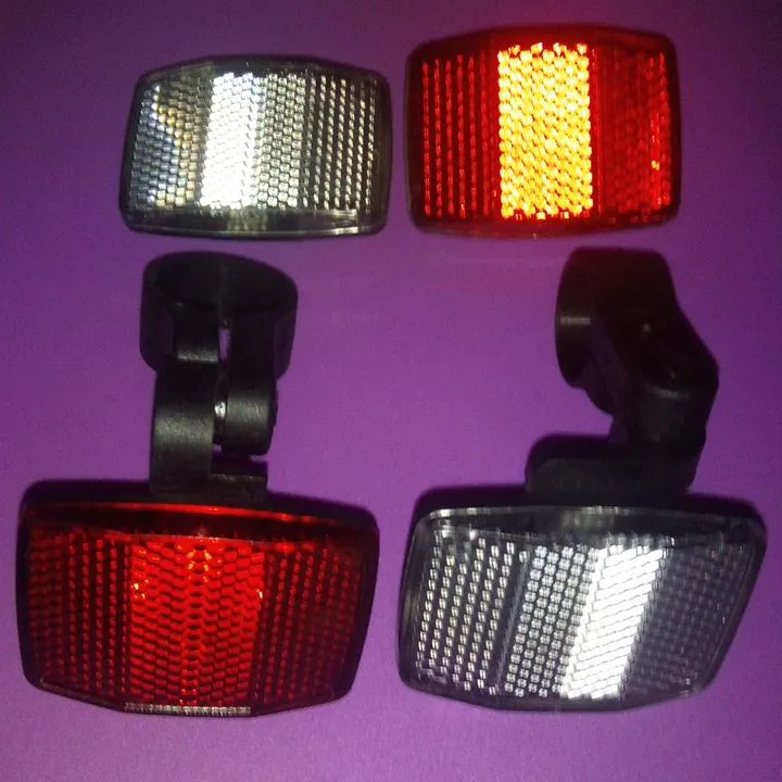 شبرنگ خطر دوچرخه جلو و عقب(پک4شبرنگ)