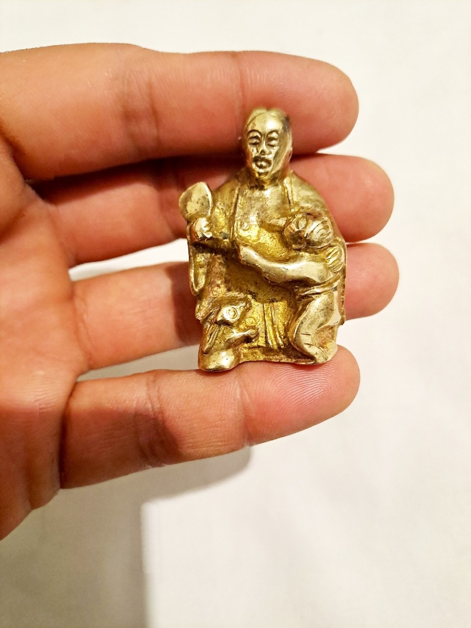 مجسمه قدیمی برنجی 4سانتی خارجی