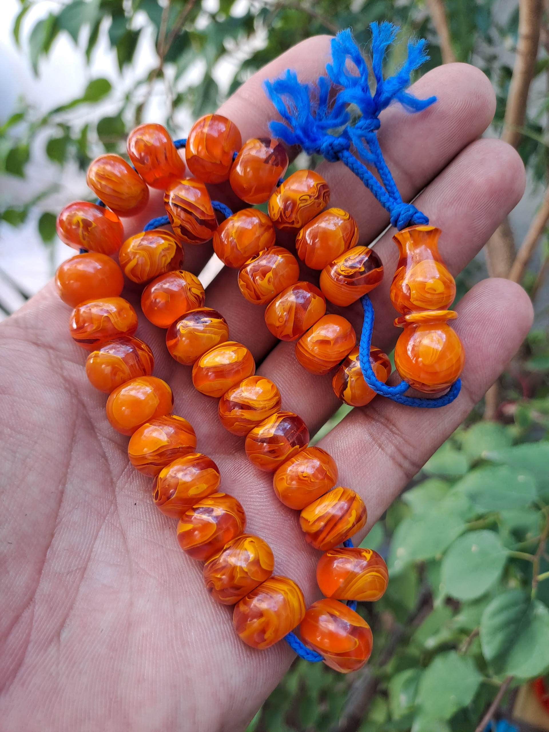 تسبیح کهربا خوش رنگ