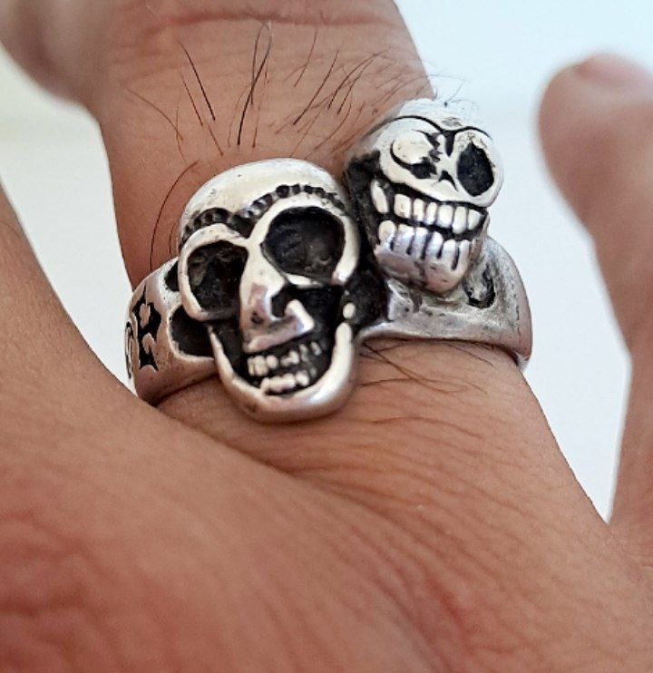 انگشتر نقره اسکلت