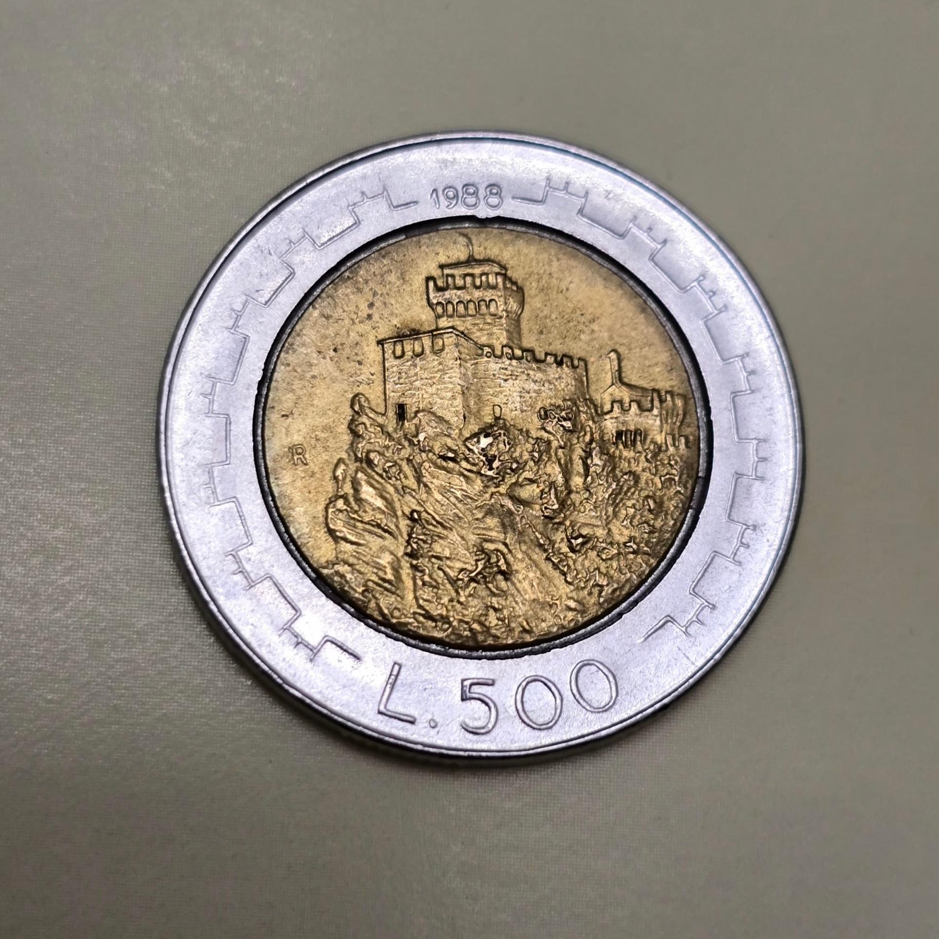 سکه سان مارینو سکه بایمتال زیبا و نایاب سان مارینو