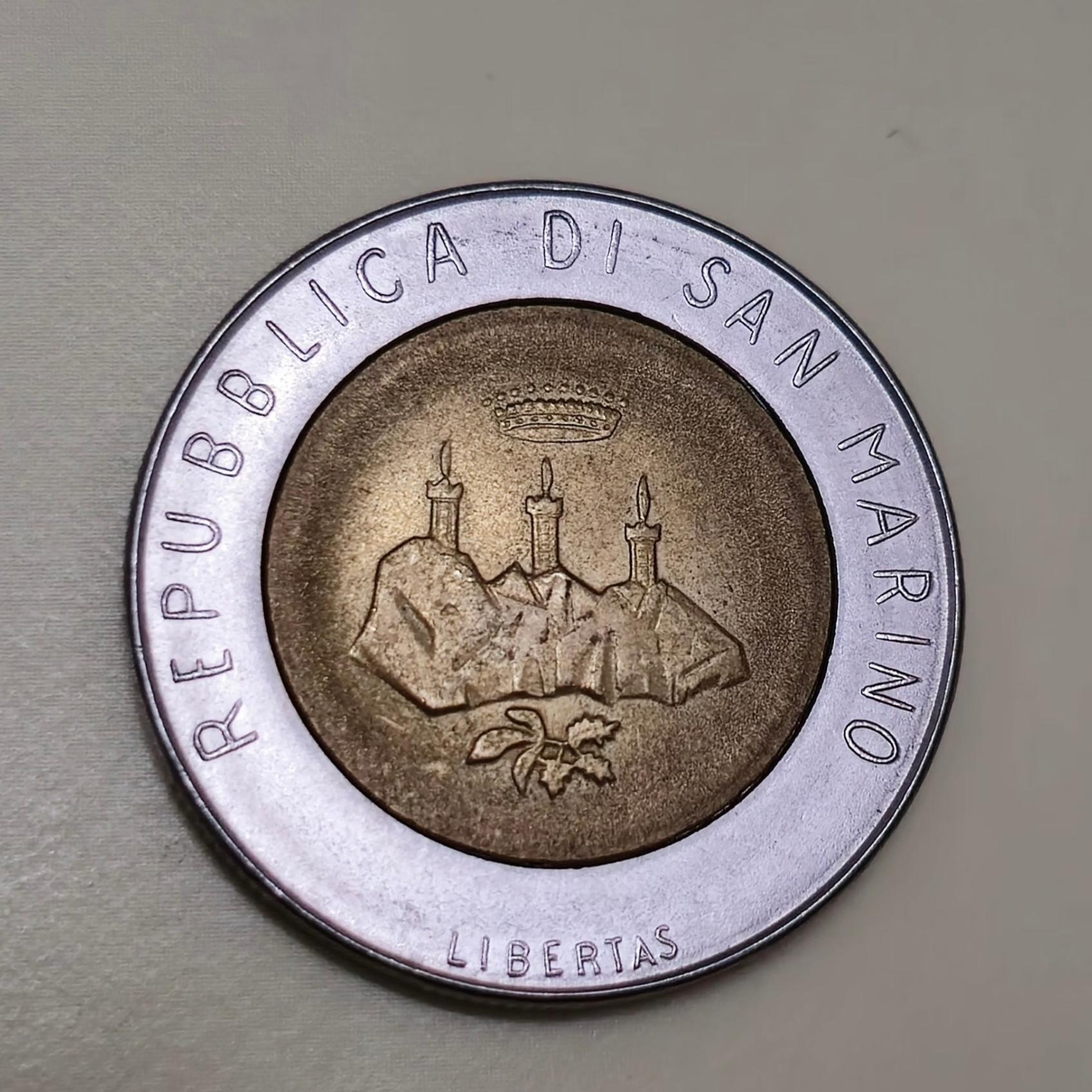 سکه سان مارینو سکه بایمتال زیبا و نایاب سان مارینو