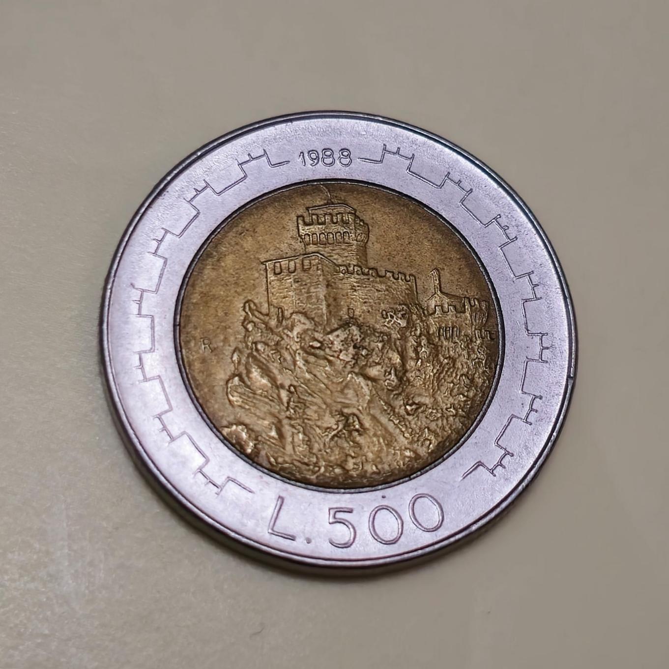 سکه سان مارینو سکه بایمتال زیبا و نایاب سان مارینو