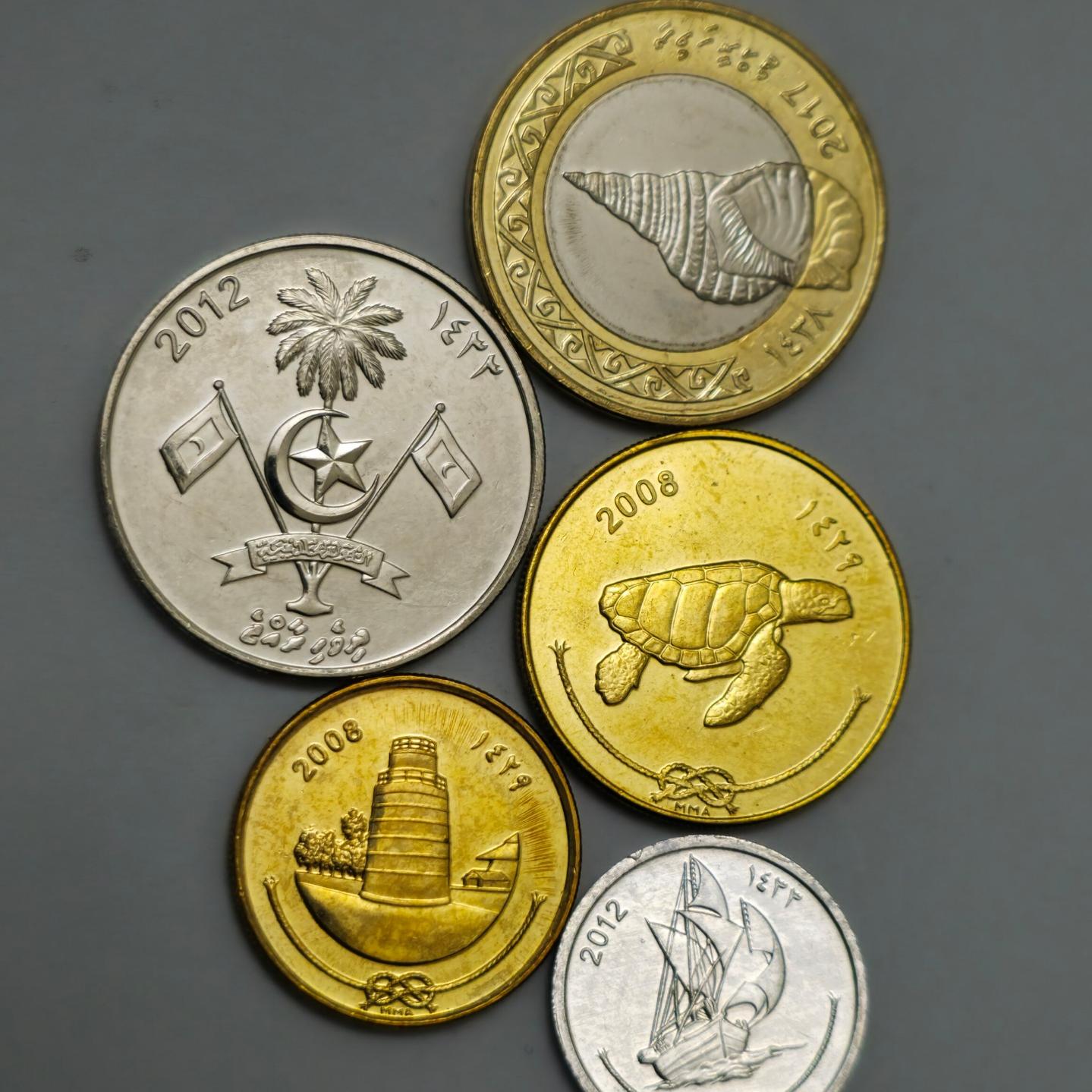 سکه مالدیو ست زیبای سکه های مالدیو کمیاب زیبا