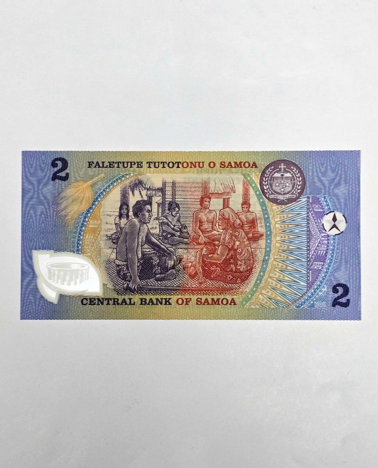 اسکناس ساموآ دو طلا ساموآ پلیمری و یادبودی