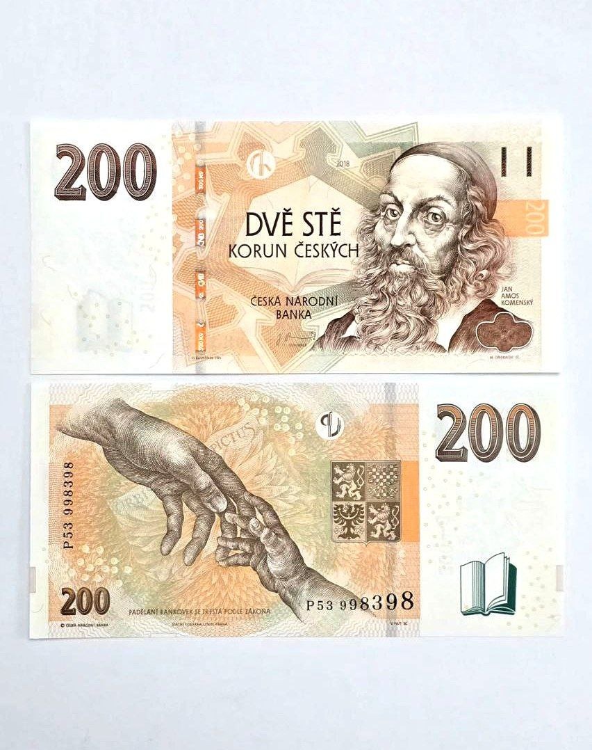 اسکناس چک 200 کرون چک زیبا و ارزشمند و خاص