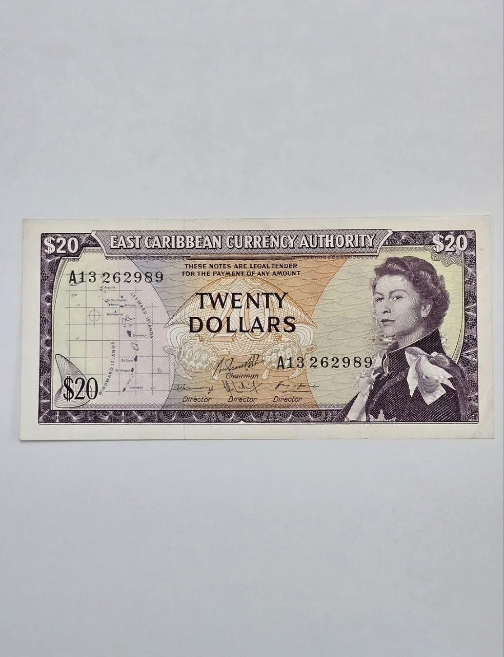 اسکناس کارائیب 20 دلار فوق نایاب و خاص کارائیب