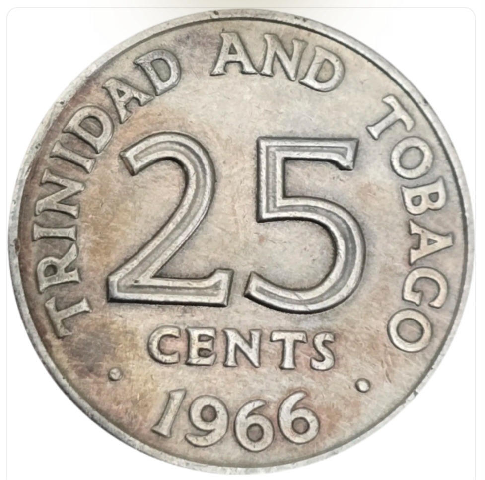 سکه ترینیداد توباگو 25سنت توباگو 1972 میلادی