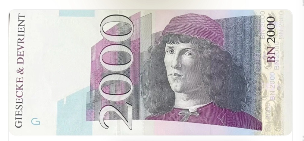 اسکناس آلمان 2000 فانتزی آزمایشی آلمان