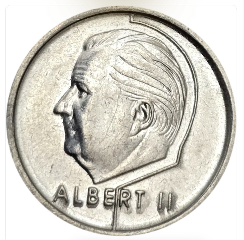 سکه بلژیک 1 فرانک بلژیک آلبرت دوم 1994