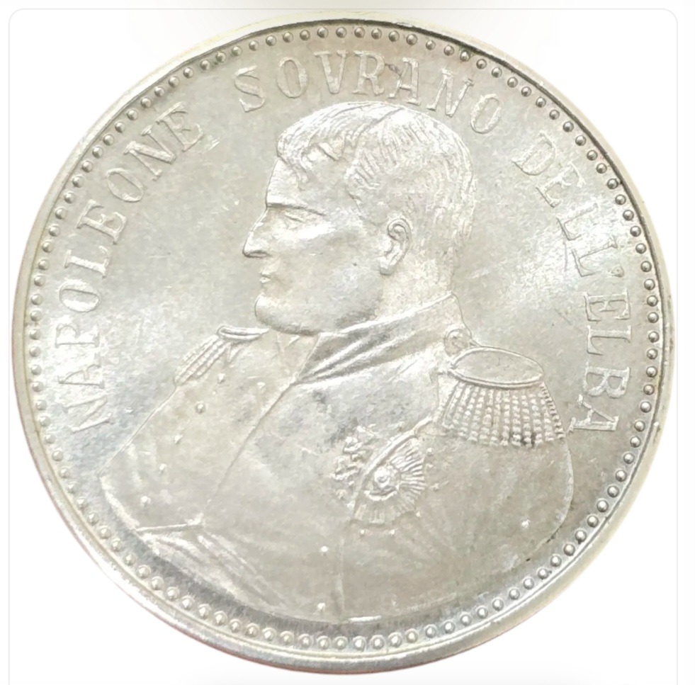 سکه ایتالیا مدالیون نقره یادبودی ناپلئون سوم
