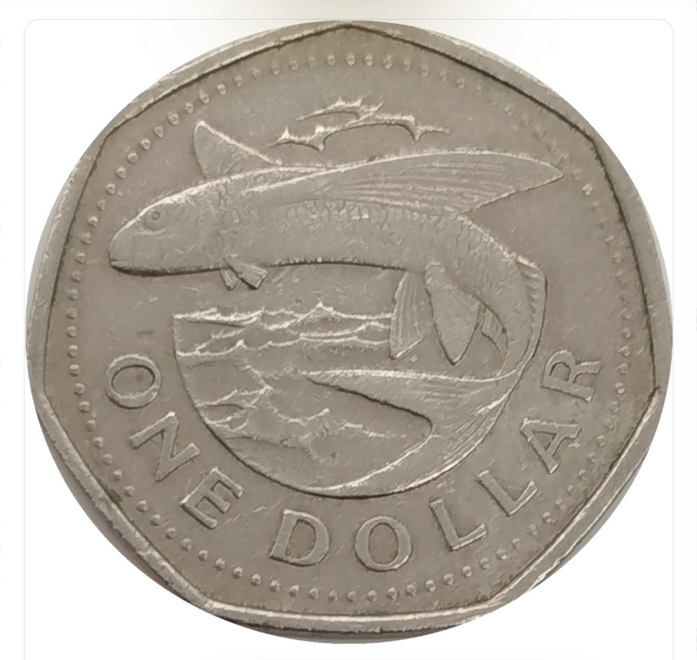سکه باربادوس 1 دلار باربادوس 1988