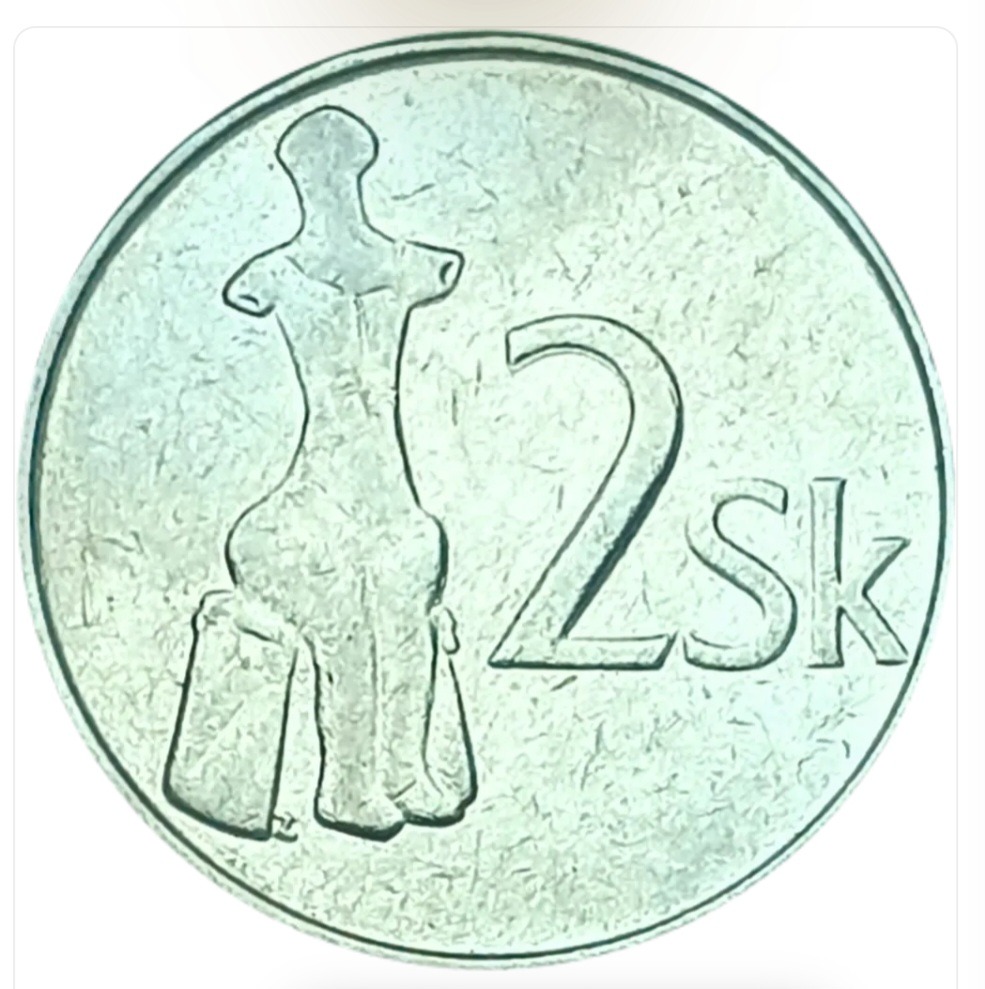 سکه اسلواکی 2 کرون اسلواکی 1993