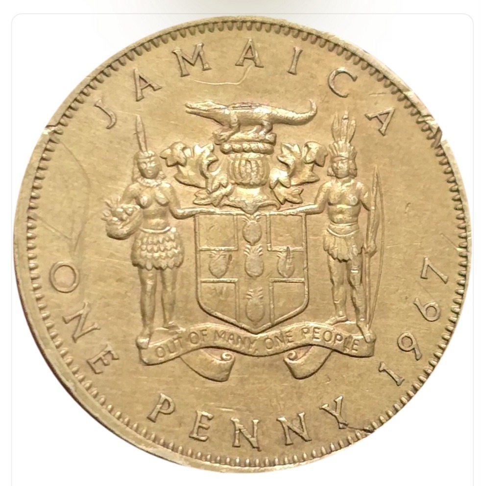 سکه جامائیکا 1 پنی جامائیکا 1967