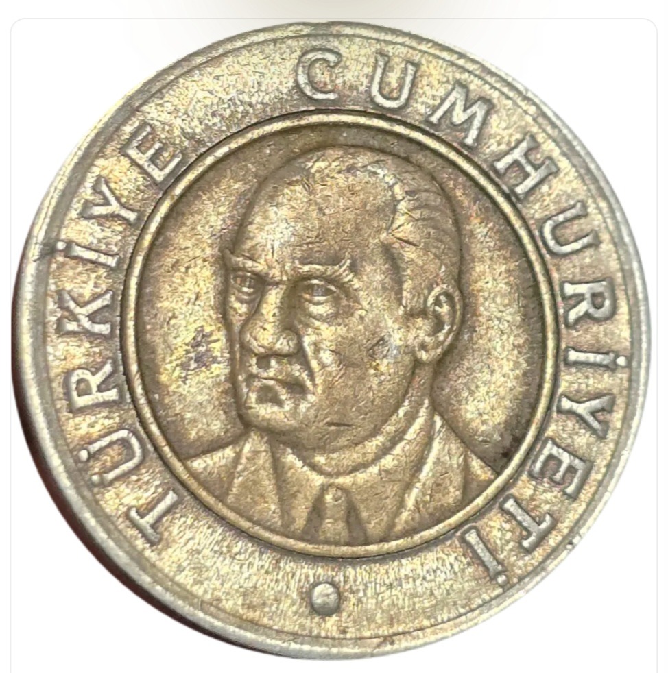 سکه ترکیه 1 لیر ترکیه آتاتورک 2005