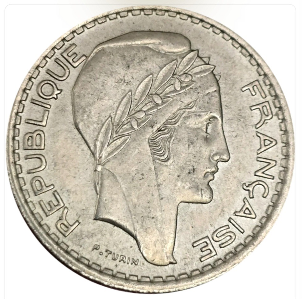 سکه فرانسه 10 فرانک فرانسه 1948 میلادی