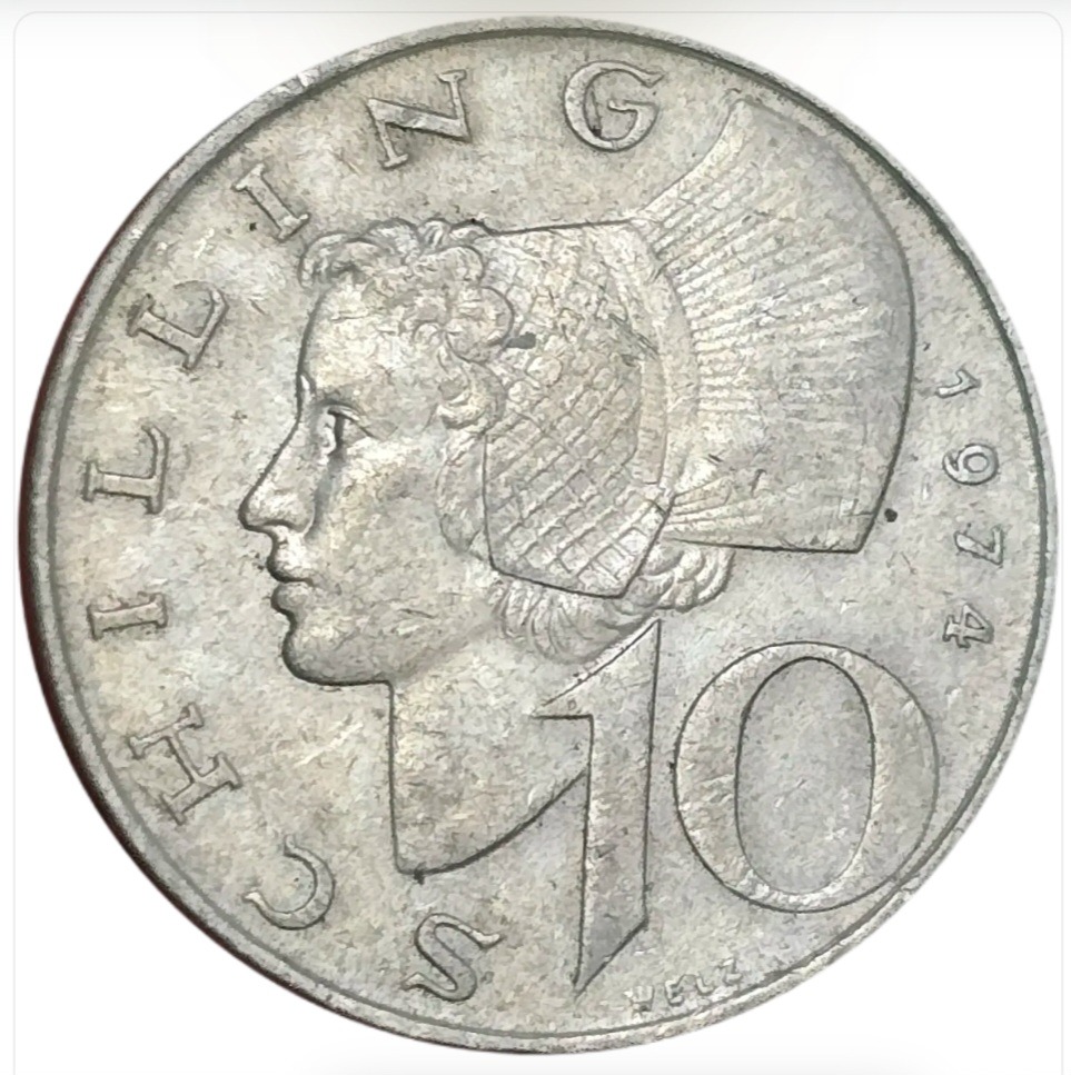 سکه اتریش 10 شیلینگ اتریش سپر اتریشی 1958