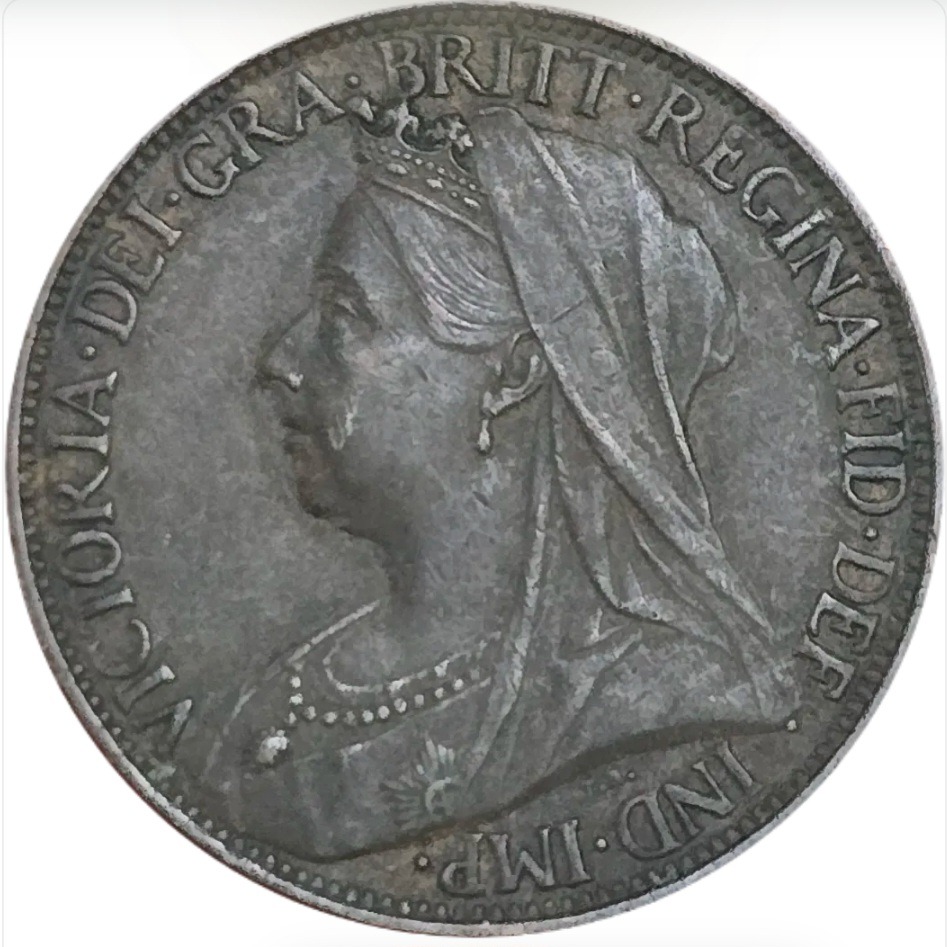 سکه انگلیس فارتینگ ملکه ویکتوریا انگلستان 1899
